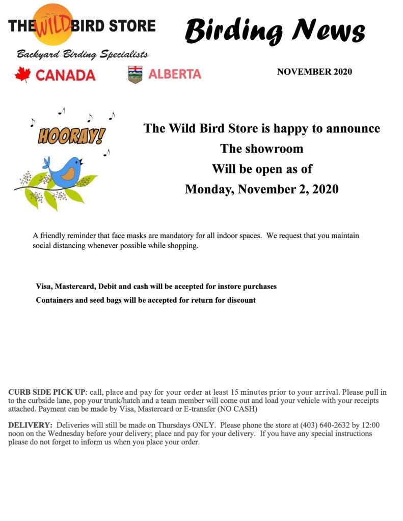 The Wild Bird Store Southern Alberta's Backyard Birding Specialist